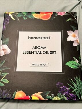 Aroma Essential Oil Set - Black Floral Box (18 x 10ml)